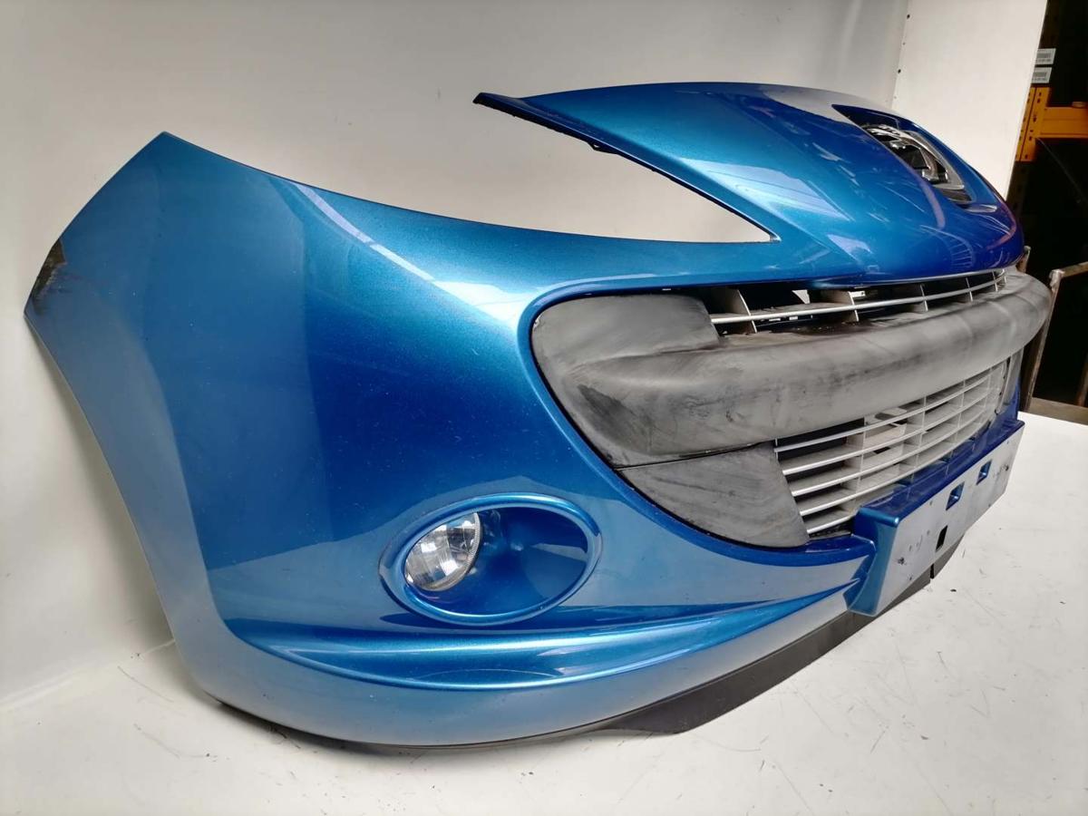Peugeot 206+ original Stoßstange Stossfänger vorn KGS Blau Ipanema Bj.2009